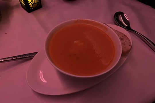 Qatar-Airways In-Flight-Soup