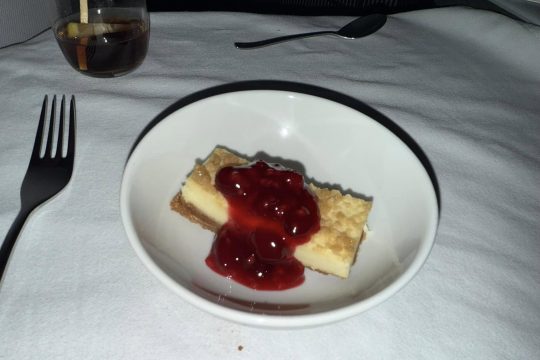 Air-Canada in-flight-dessert