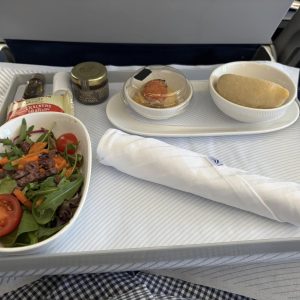 Aegean-Business-Class-Meal-Presentation