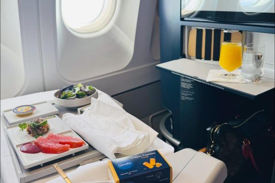 window-view-with-meal-on-air-bus-France