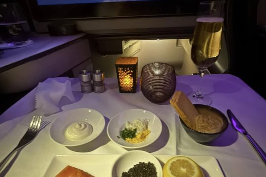 Qatar-Airways-Qsuite-Caviar-Service