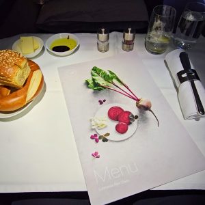 Lufthansa-First-Class-menu