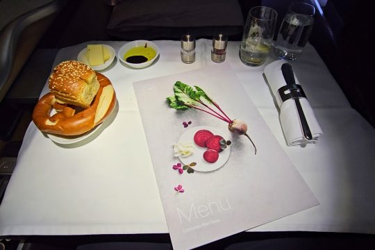 Lufthansa-First-Class-menu