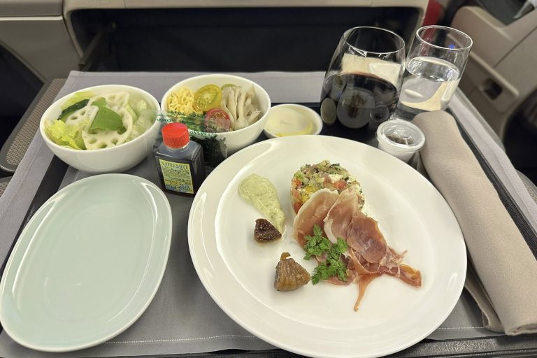 A well-presented meal served