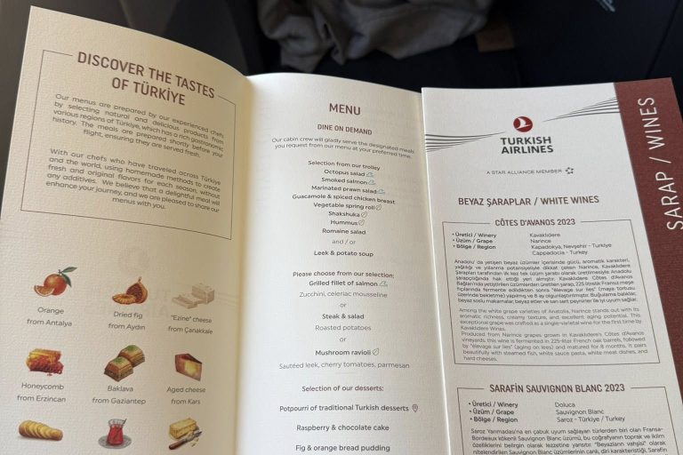 Menu with several options
