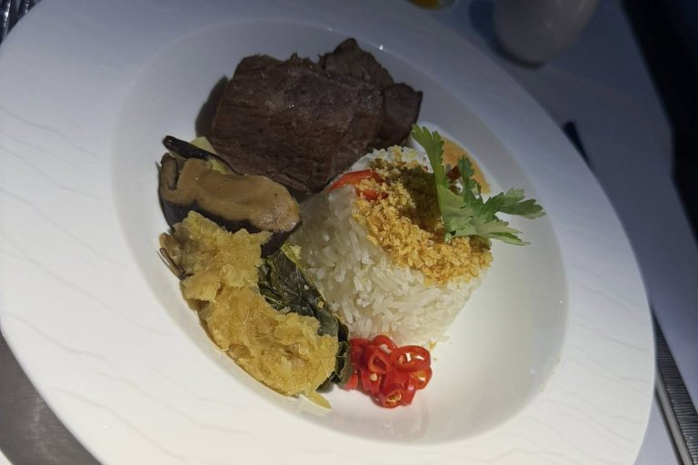 Gourmet in-flight meal