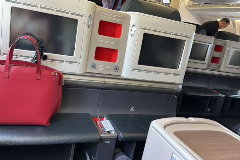 Entertainment screen view during flight