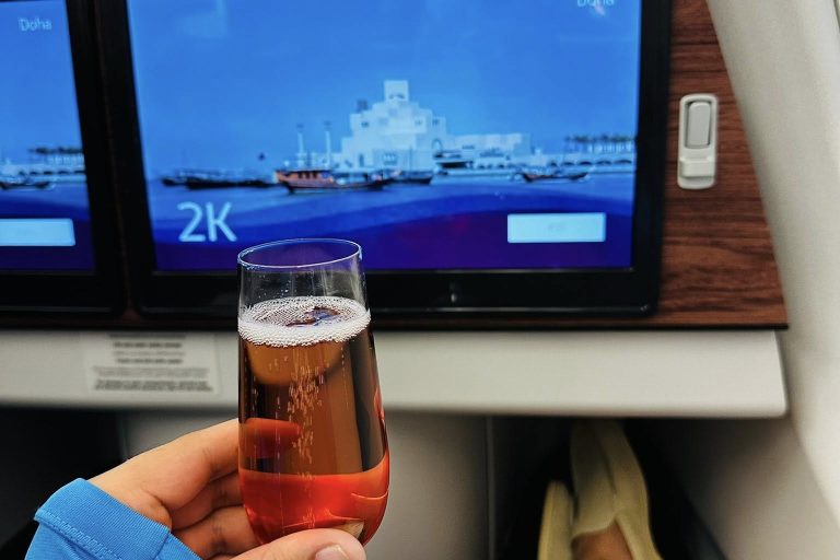A refreshing welcome drink
