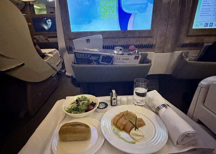Meal served during in-flight
