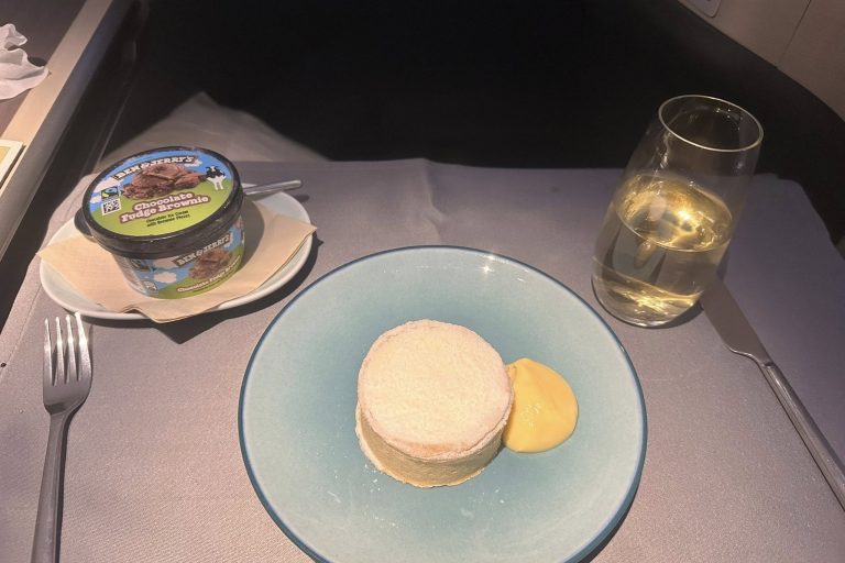 Cheesecake and ice cream