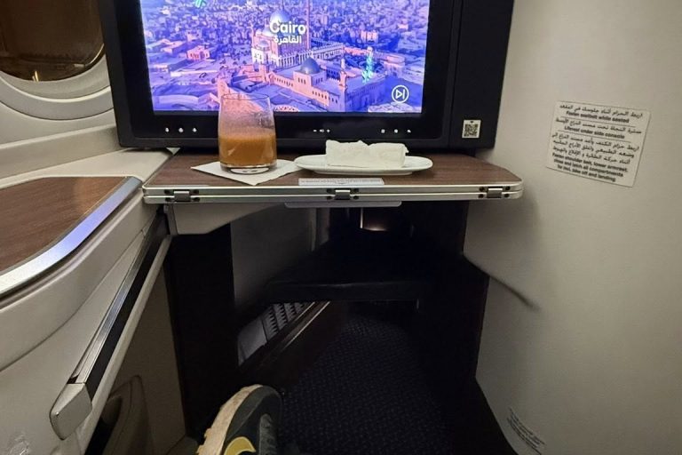 Saudia Business Class Screen