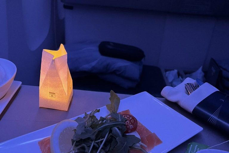 In-flight delicious meal