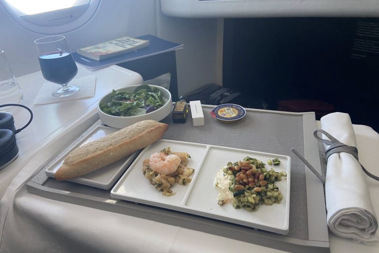in-flight meal