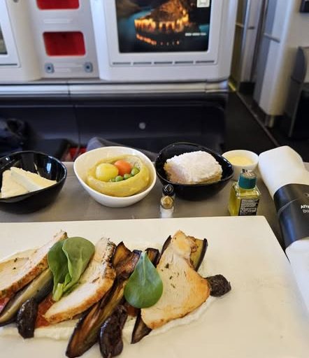 Turkish Airlines Business Class Meal