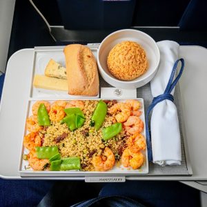 Business class meal